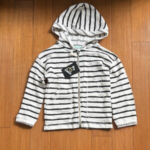 art class Black and White Striped Hoodie